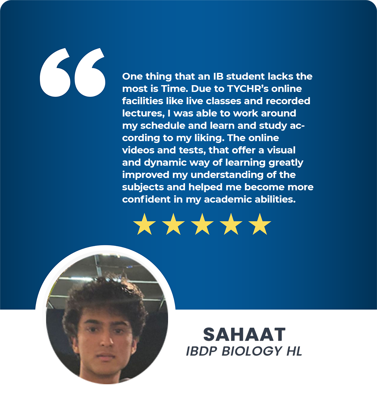 SAHAAT IB BIOLOGY HL