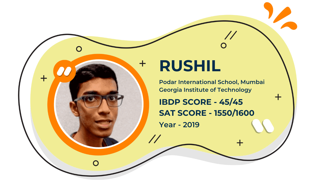 ryshil - ibdp score - sat score - 2019