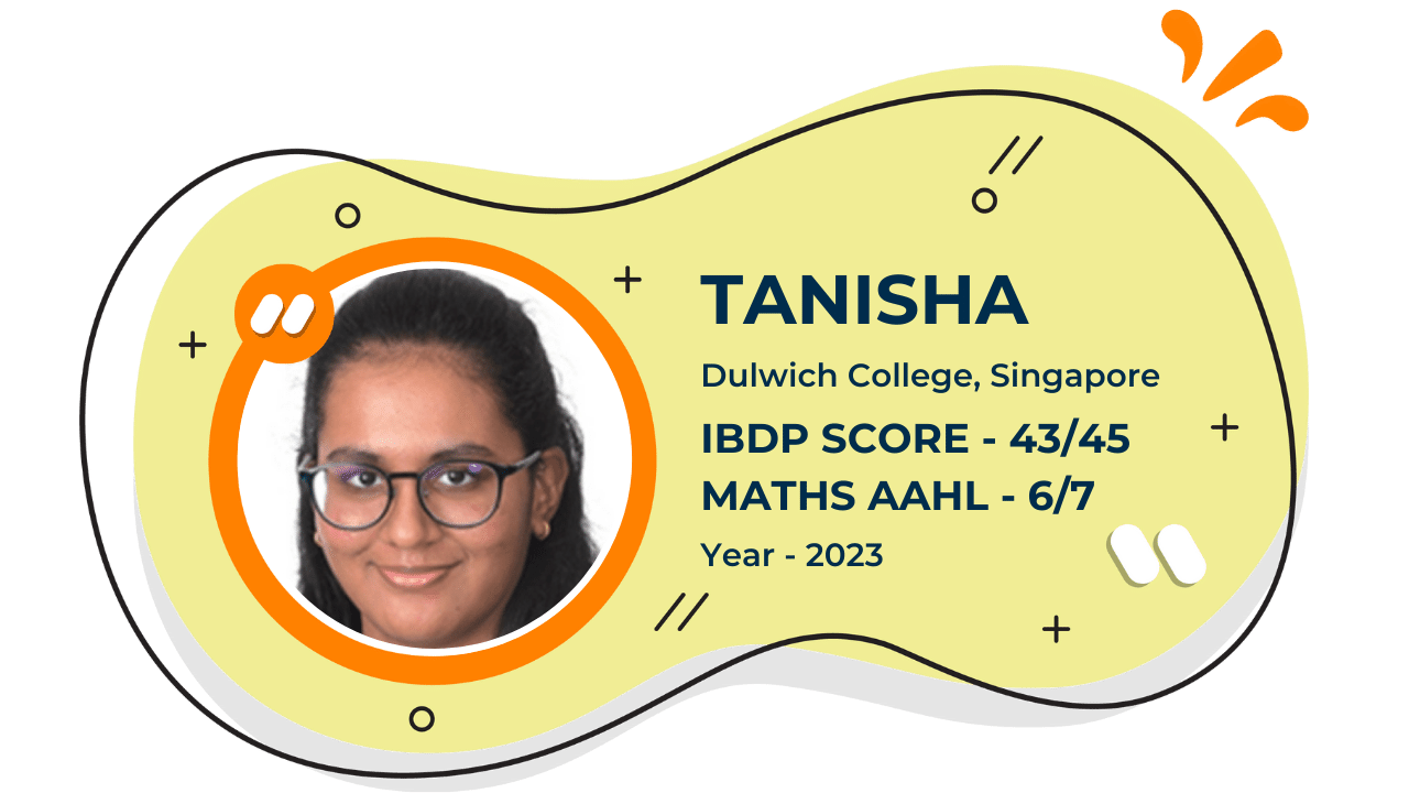tanisha - ibdp score - maths aahl - 2023