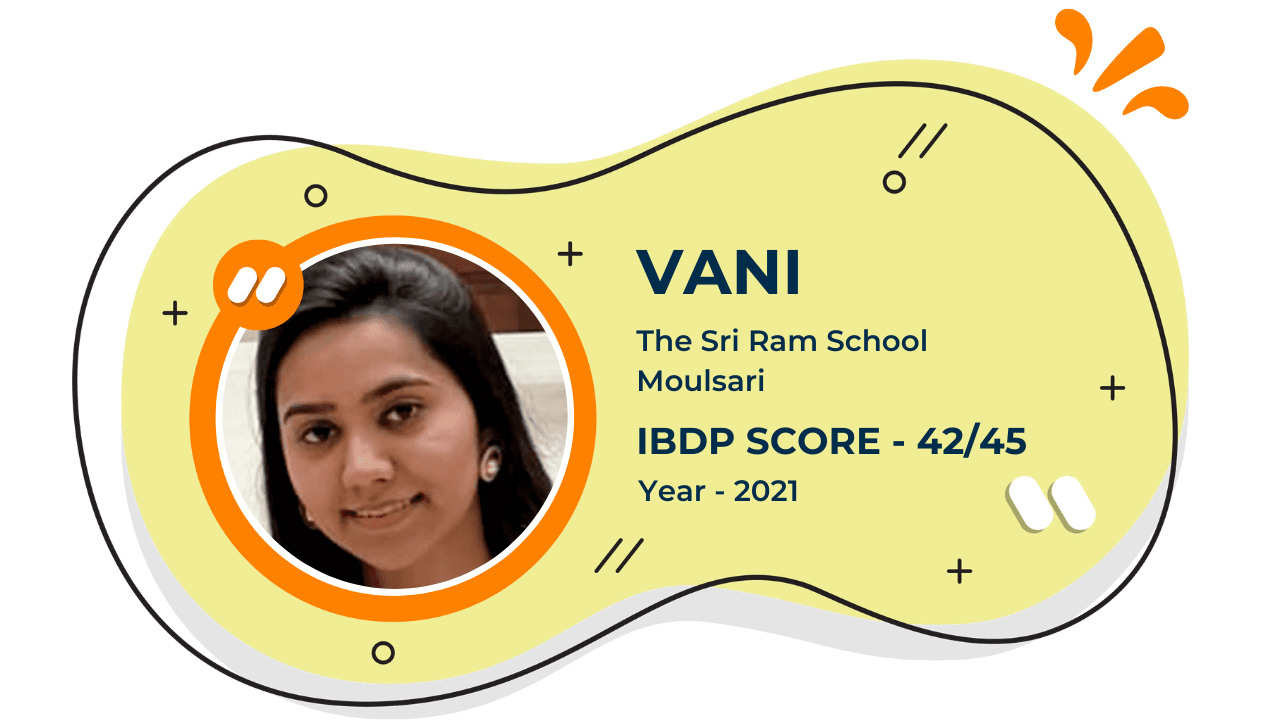vani - ibdp score - 2021