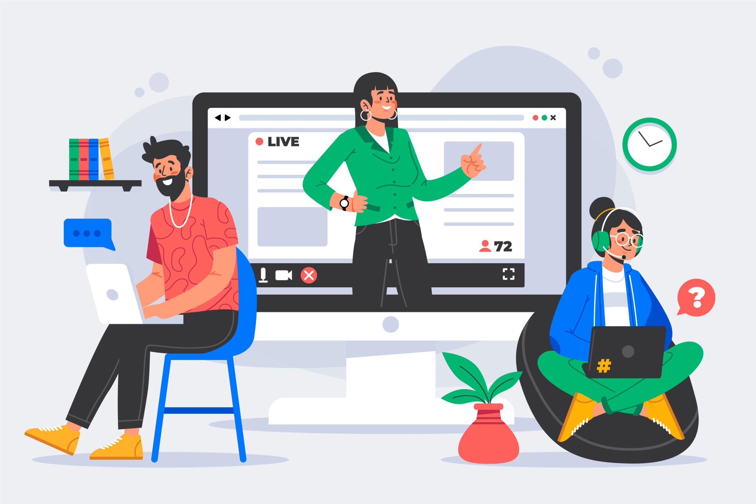 Online learning session