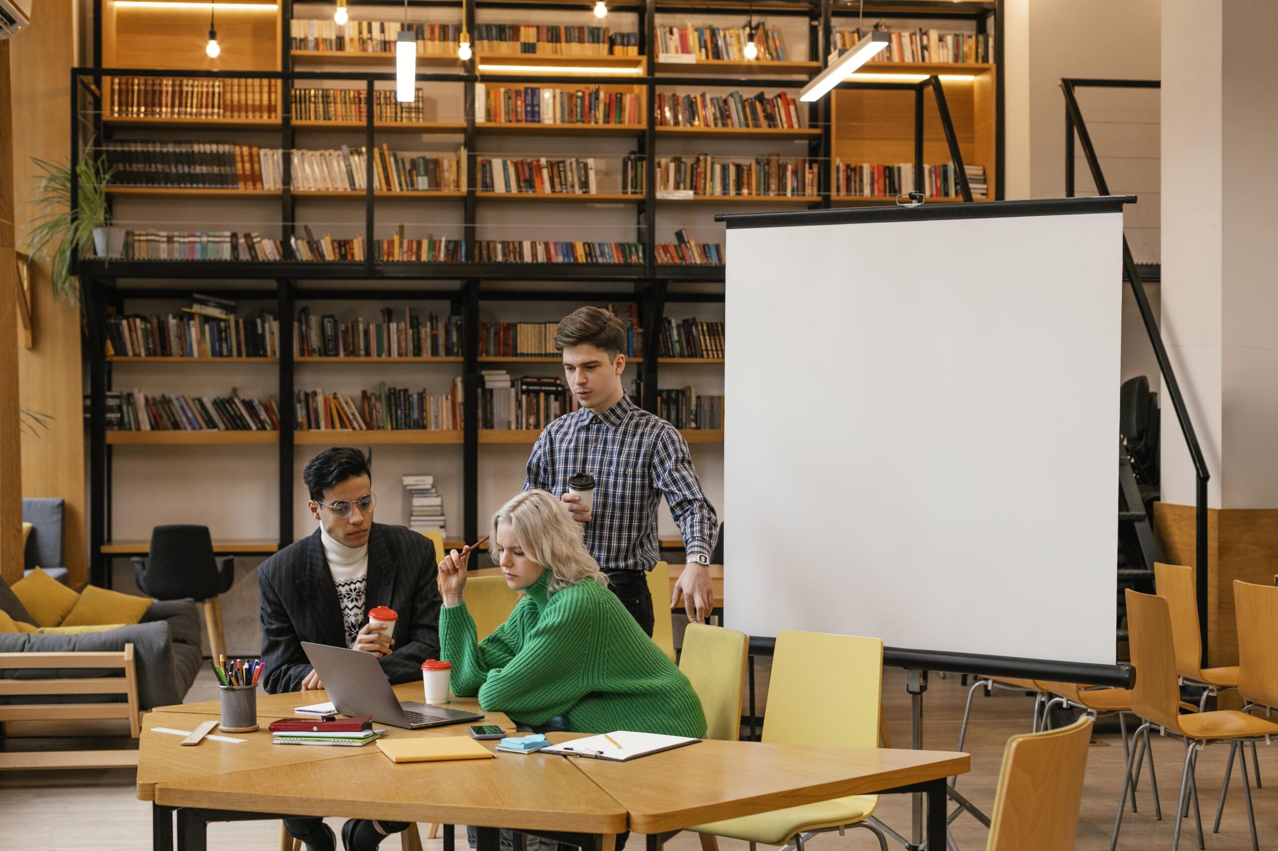 Students learning together