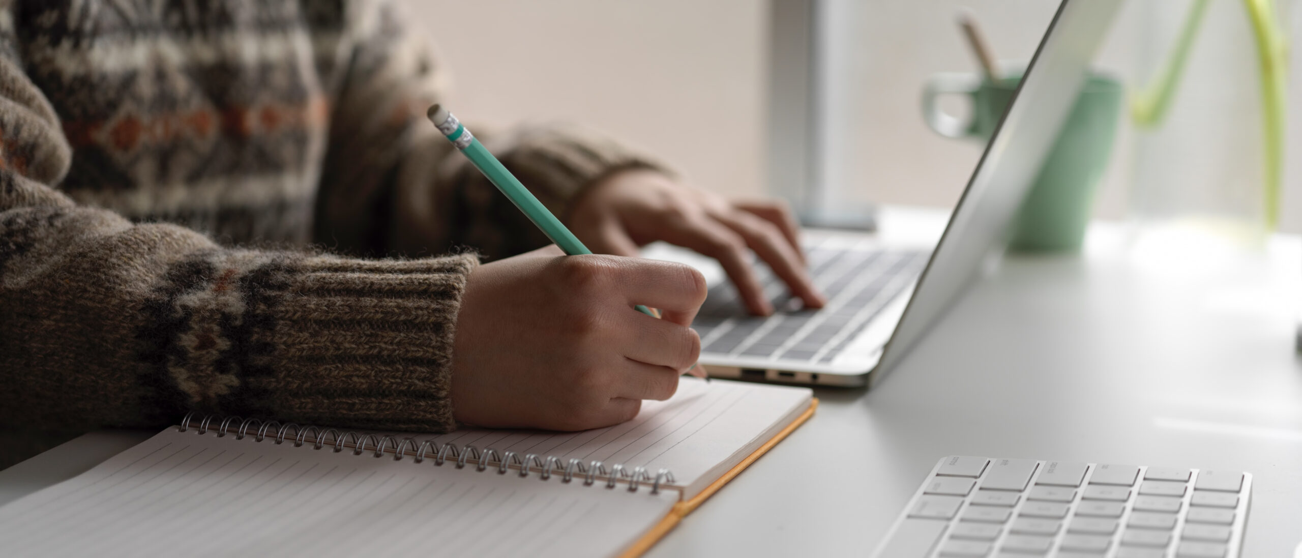 Students studying