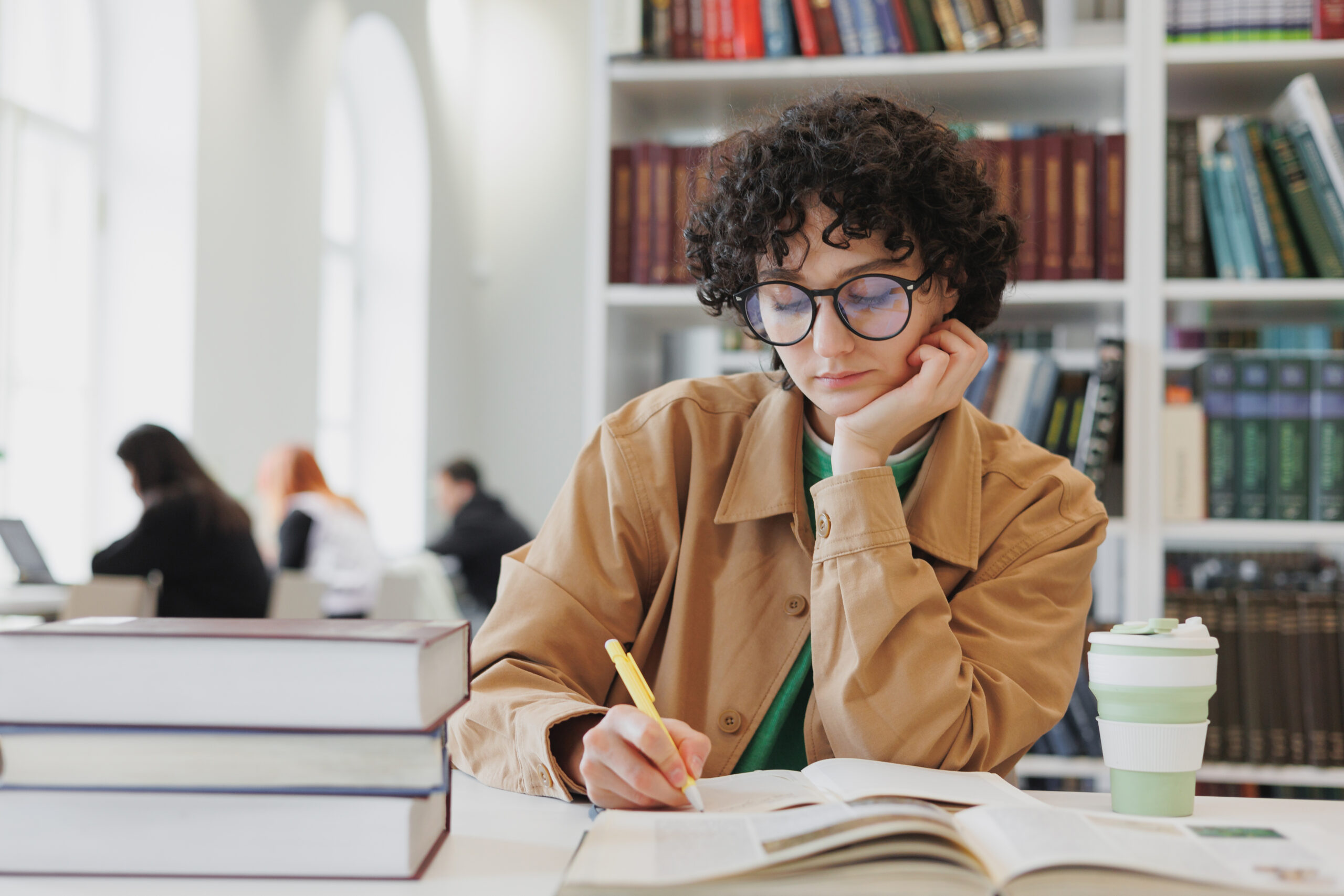 OCR student studying