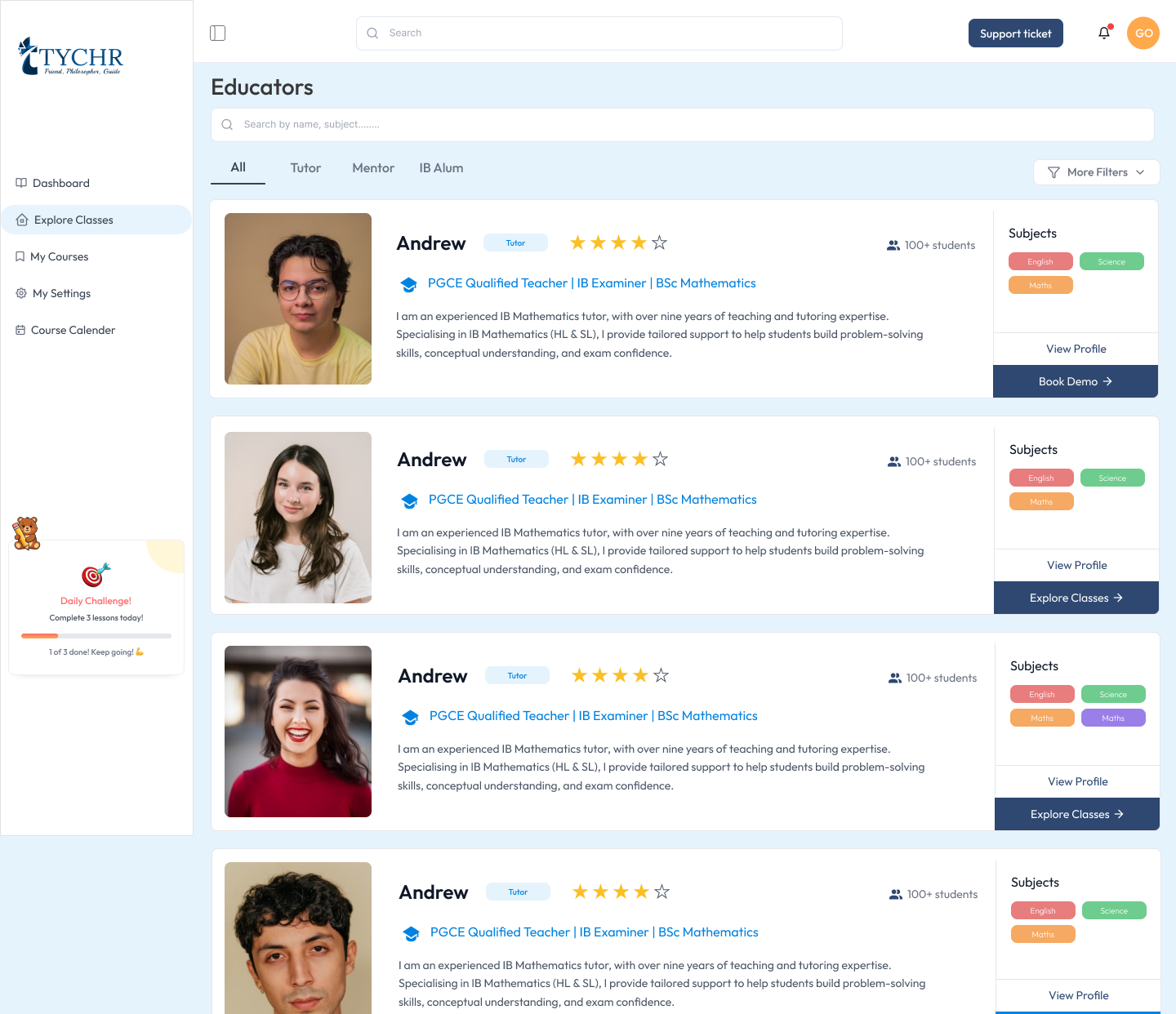 Students studying together